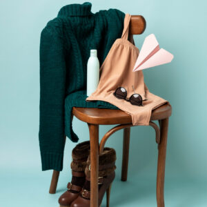 Pull en maille torsadée Vert Émeraude & Accessoires Nomades