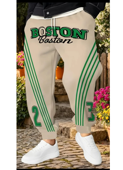 Pantalon Jogger Homme Uni à Taille Élastique