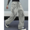 Pantalon de survêtement à taille élastique imprimé gothique