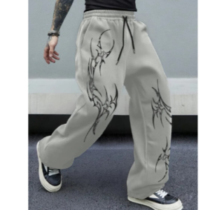 Pantalon de survêtement à taille élastique imprimé gothique